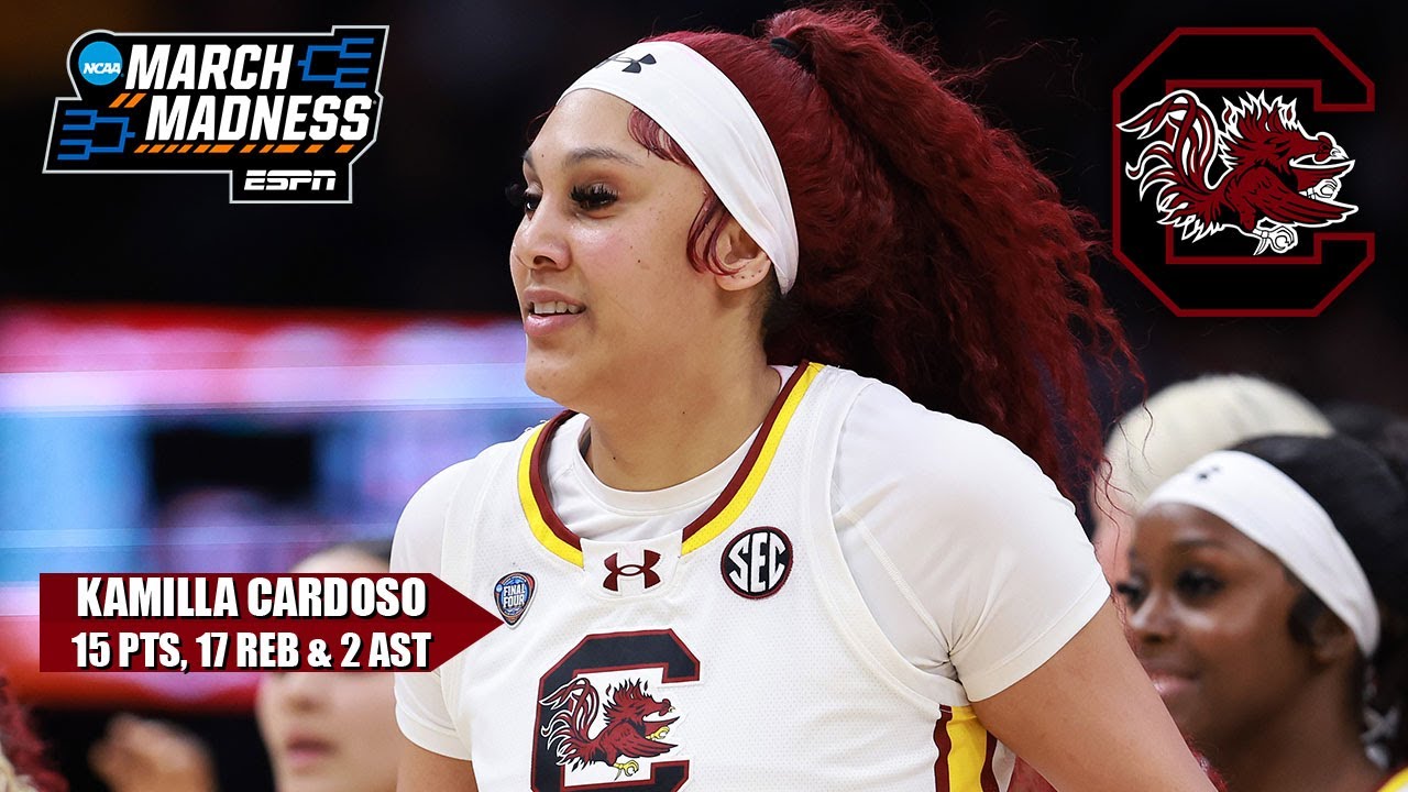 KAMILLA CARDOSO LED THE GAMECOCKS TO THEIR PERFECT SEASON 💍 | ESPN College Basketball