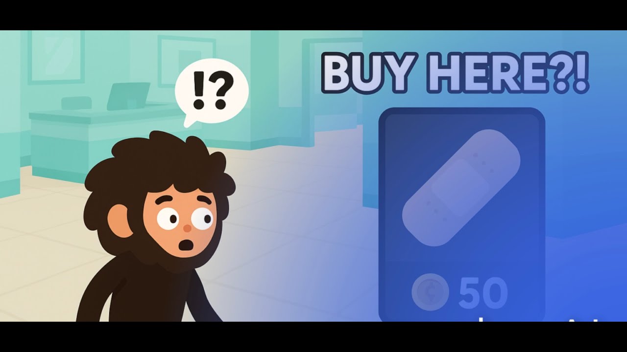 You can buy stuff from the hospital in sneaky sasquatch