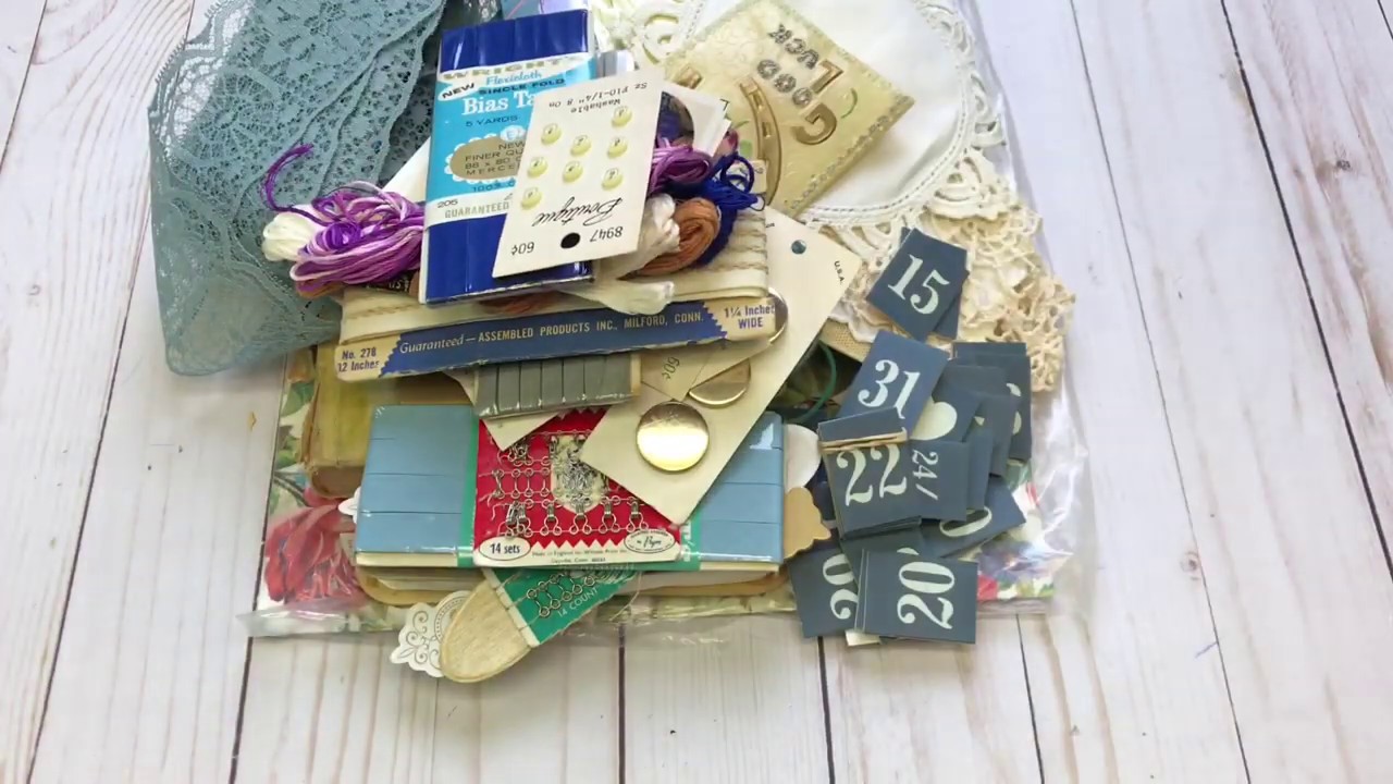 SOLD OUT!!  DESTASH! Craft Supplies, Vintage Junk Journal Supplies, etc. | February 2020