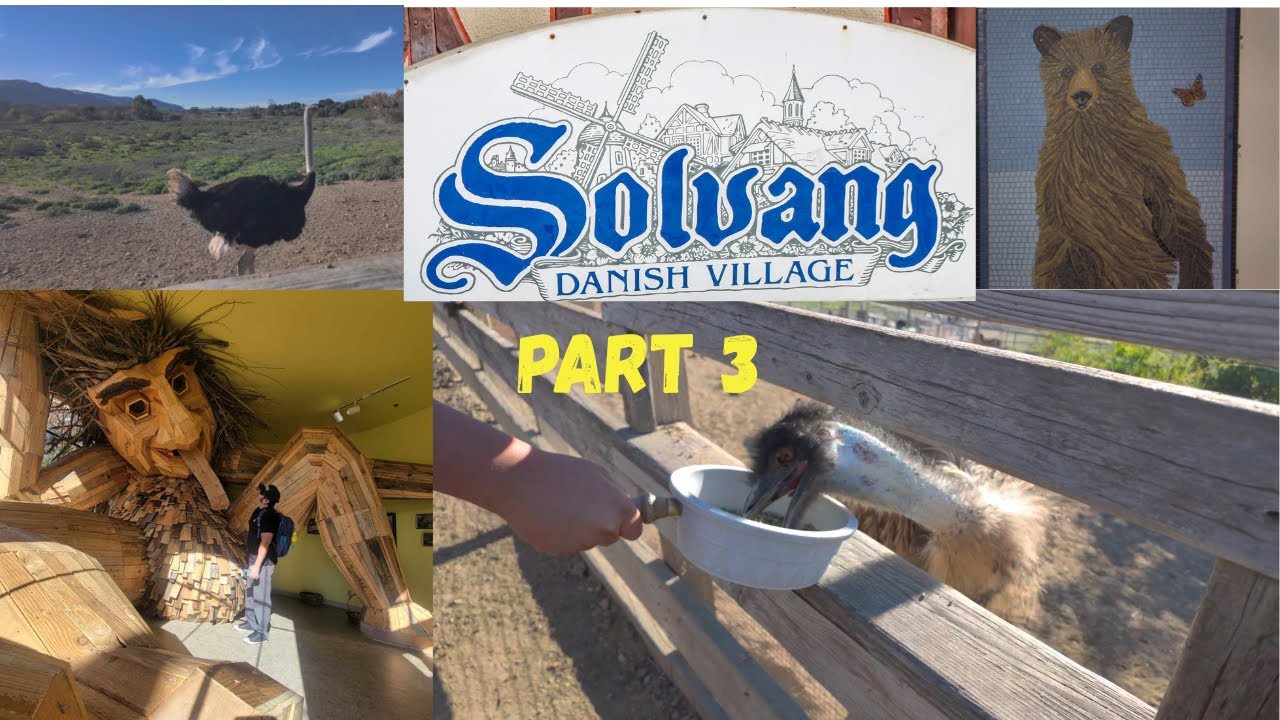 Trolls, Emus, & Ostriches in Solvang, CA.