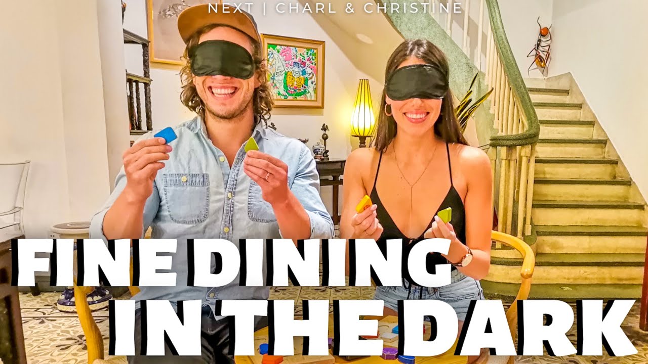 FINE DINING IN THE DARK | the BEST culinary experience | NOIR | foodie in the dark | Travel Vlog #46