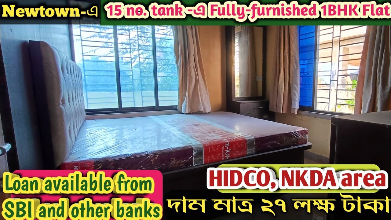 P-20, Fully -furnished 45 SQ.FT 1BHK flat is available in Newtown Action area -2 beside tank no.15. 