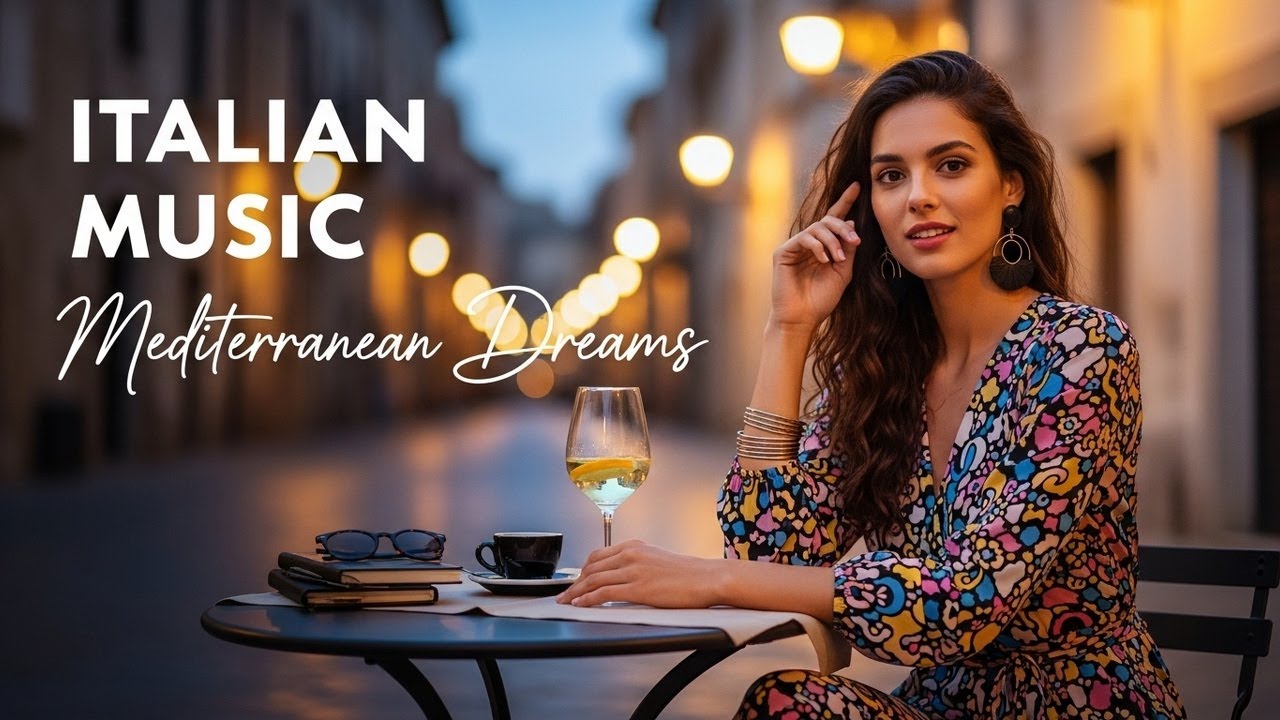 🎶 Italian Vibes & Mediterranean Music 🎶 Scenic Amalfi Coast & Lake Como Gentle Continuous Sound