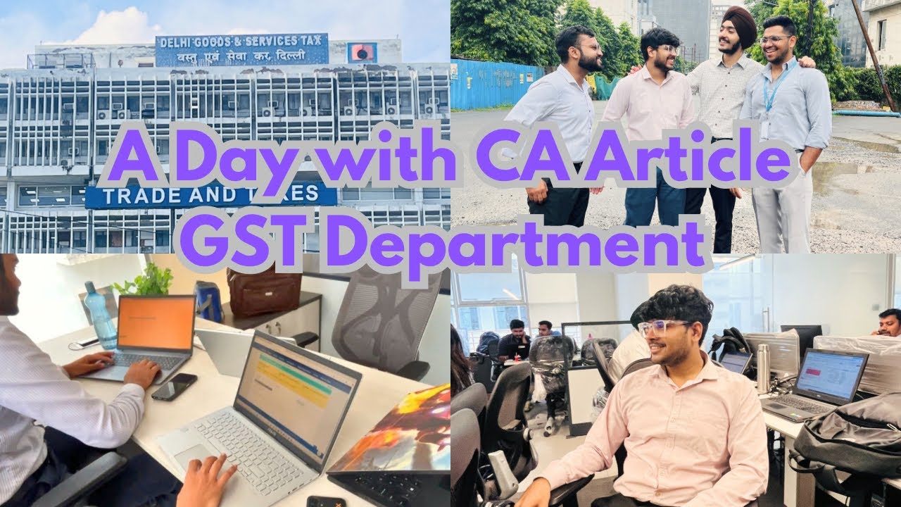 GST Department Visit & Personal Hearing | Day in the Life of a CA Student | Indirect Tax Domain