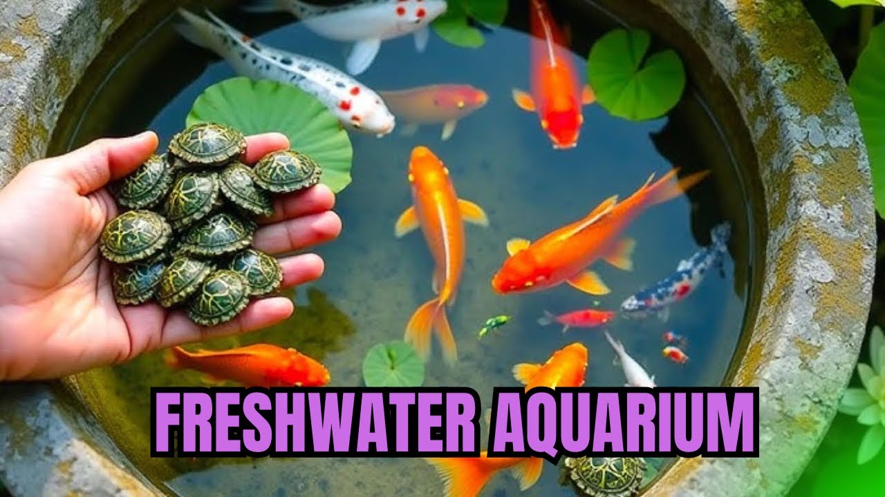 Catch Beautiful Freshwater Aquarium Fish in Flood Fields After Storm, Crayfish, Puffer Fish, Turtles
