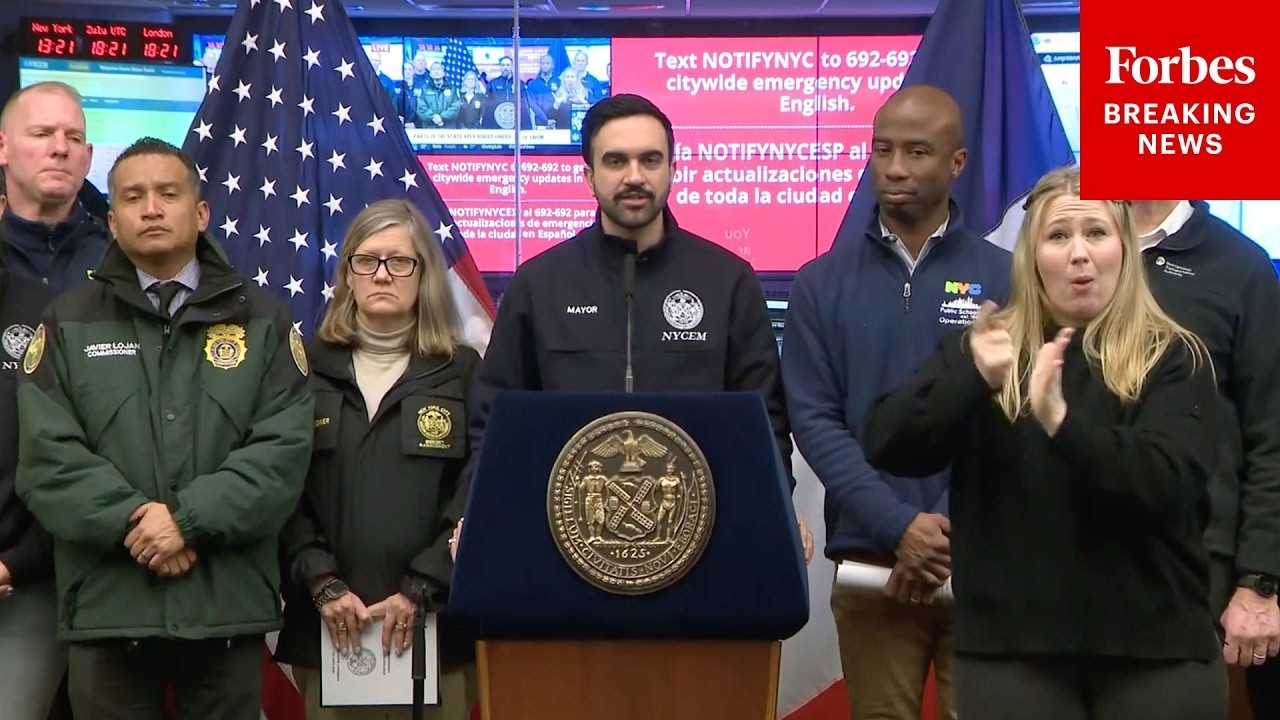 JUST IN: NYC Mayor Zohran Mamdani Holds Winter Storm Press Briefing