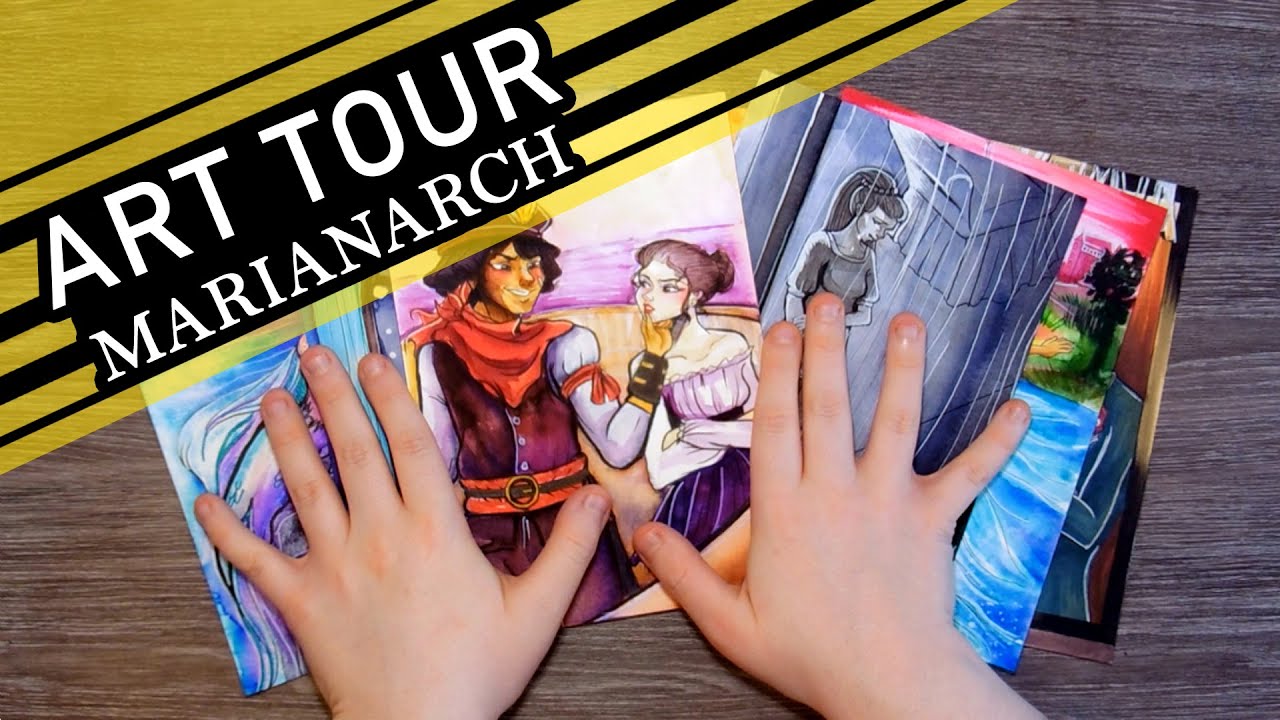 MY ART CHALLENGE ARTWORK TOUR -  Art Prompts Marianarch
