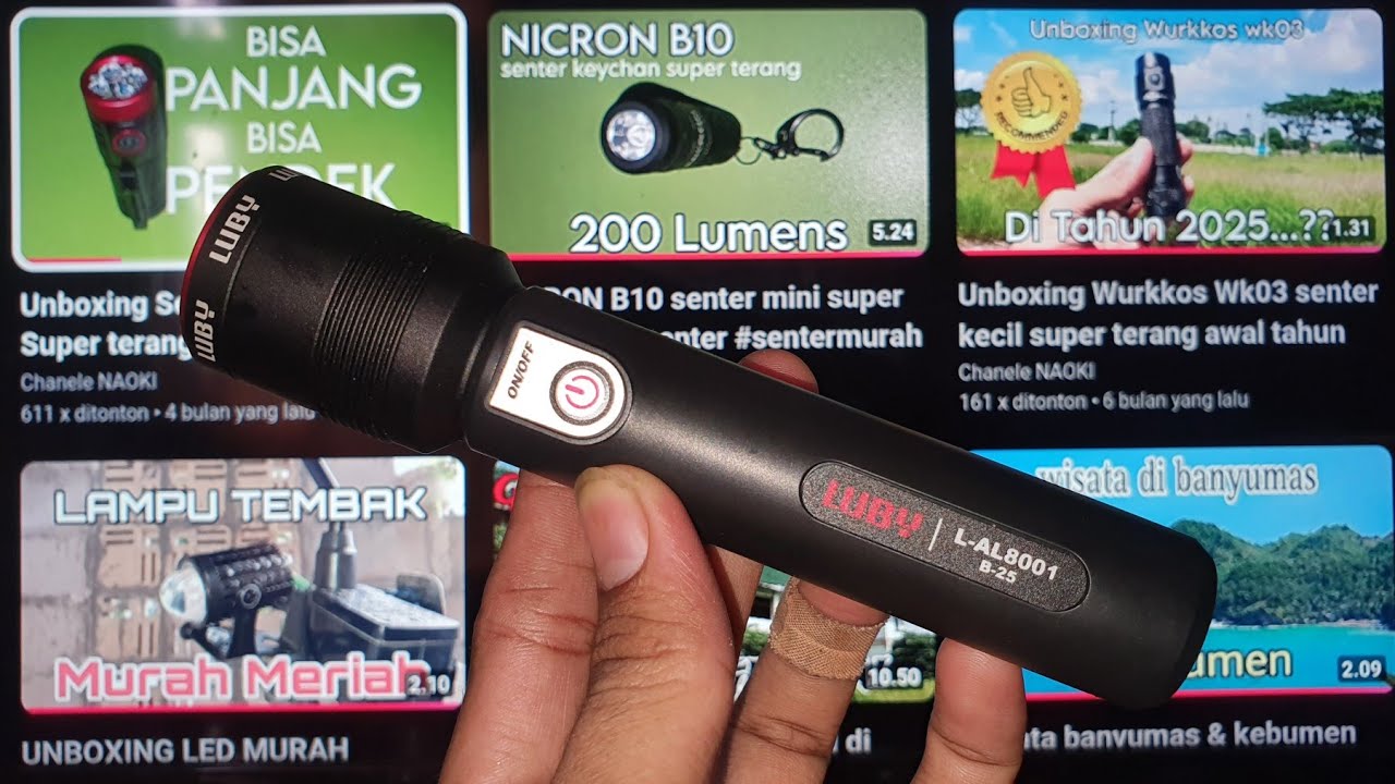 Luby L-AL8001 Senter super terang 30watt #senterled #sentersuperterang