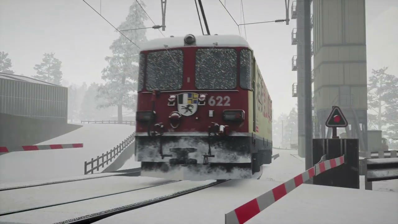 Trains at Arosa Aggregate Terminal - TSW4