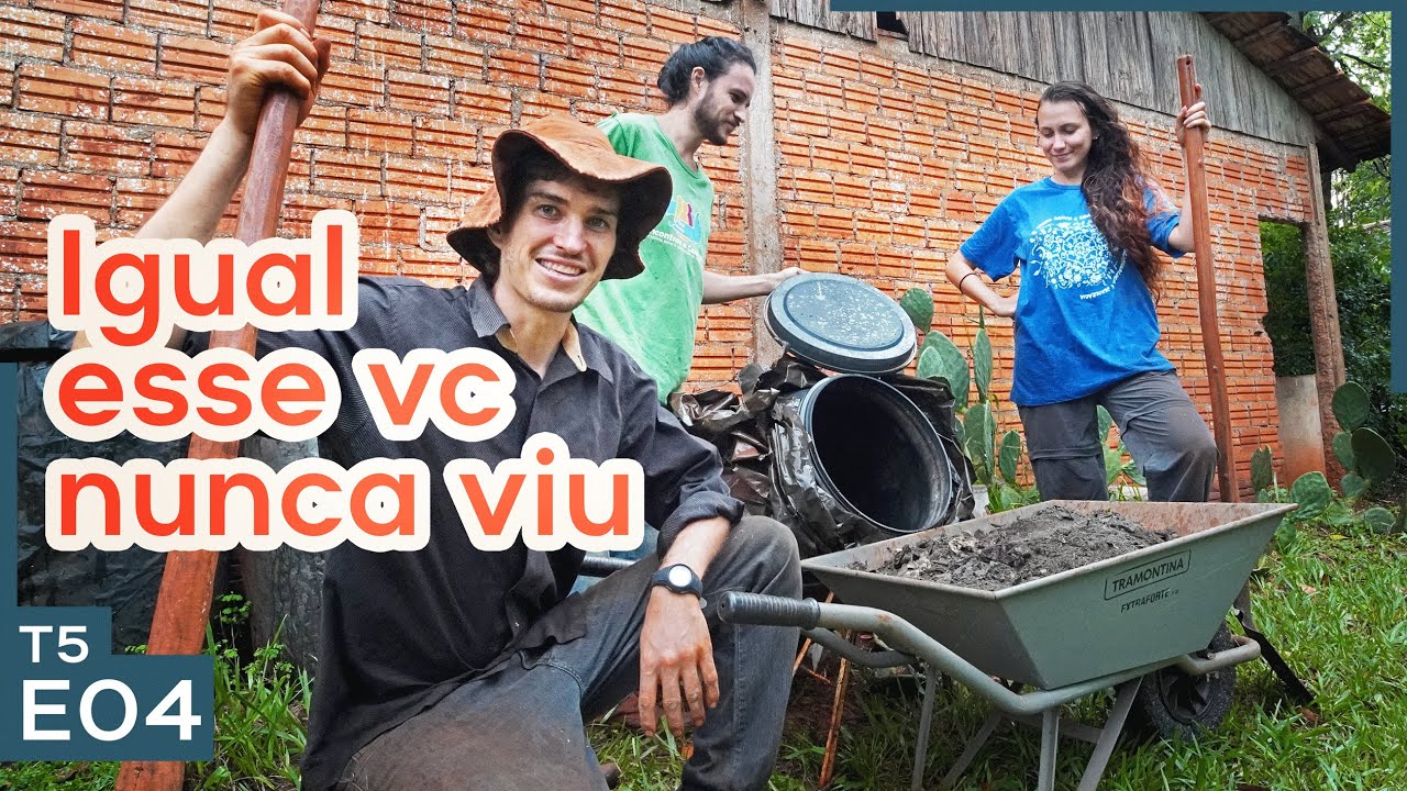 Fizemos um adubo muito barato pra usar no sítio