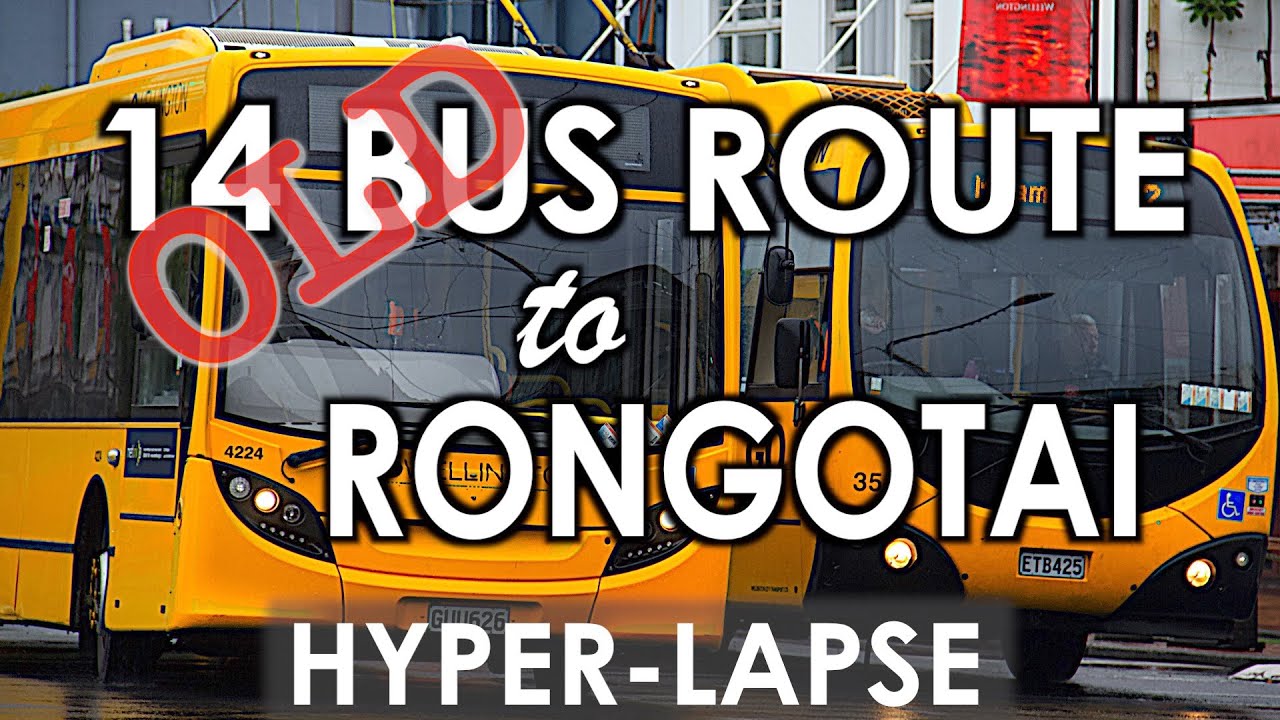 OLD 14 Bus Route from Wilton to Rongotai, Wellington - Timelapse