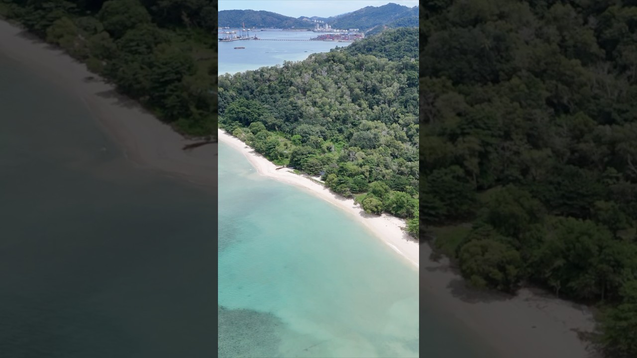 Beautiful Beach 🌊 @ UMS ODEC #ums #odec #beach #drone #dji #travel