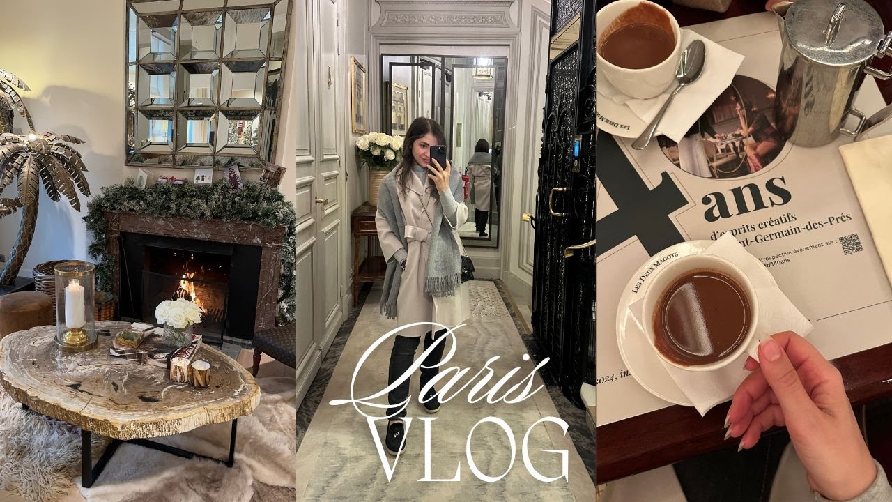 Winter in Paris | Place Vendôme | Hot chocolate tour | Dior & LV at CDG| Emirates Business Class 🎄🇫🇷