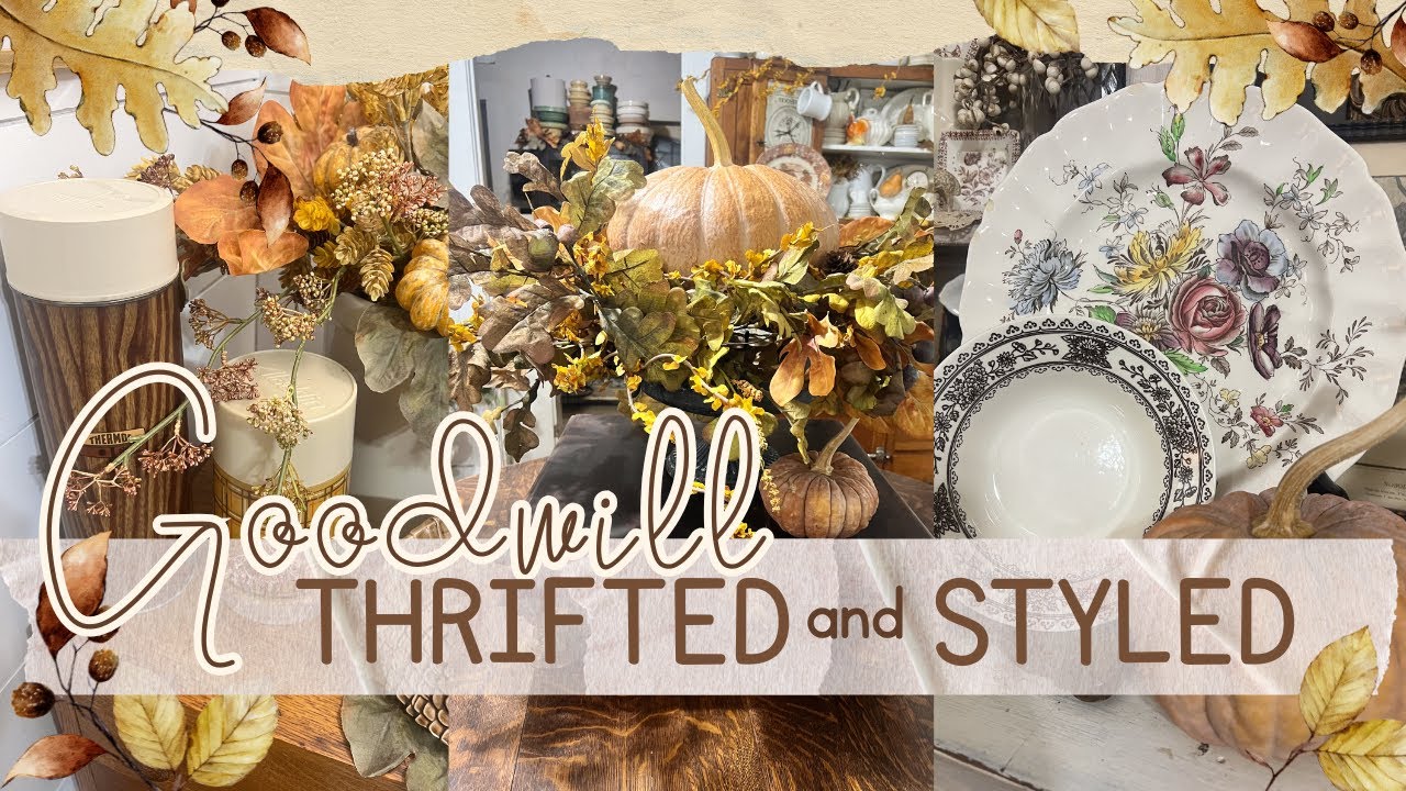 Thrifted and Styled 🍂| What I Found at Goodwill 🍂 | AMAZING FINDS 🍂