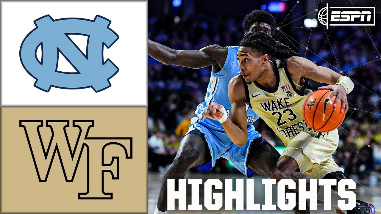 North Carolina Tar Heels vs. Wake Forest Demon Deacons | Full Game Highlights | ESPN CBB