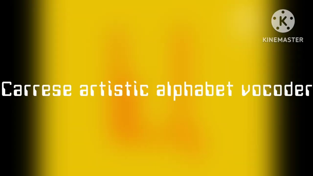 Carrese artistic alphabet vocoder