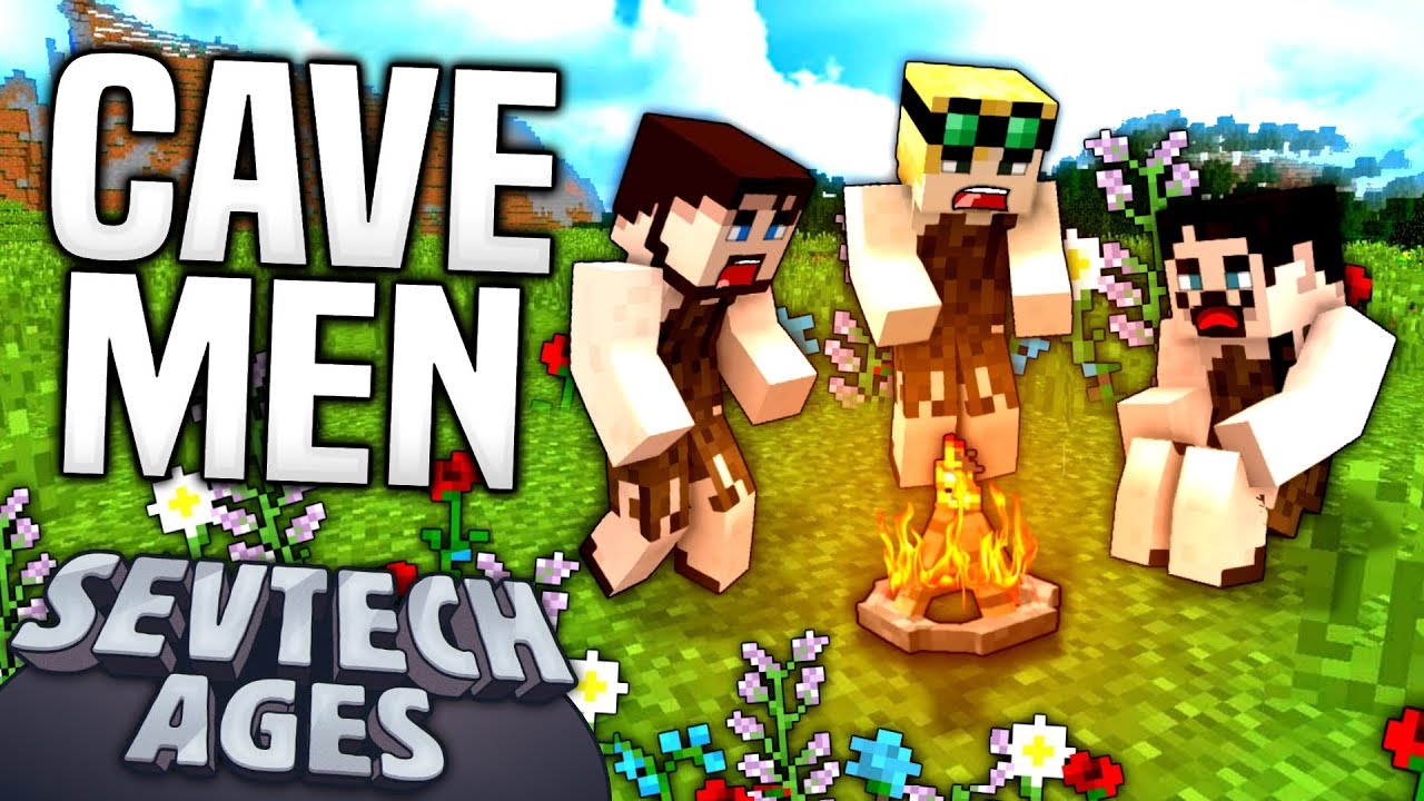 Minecraft - CAVE MEN - SevTech Ages #1