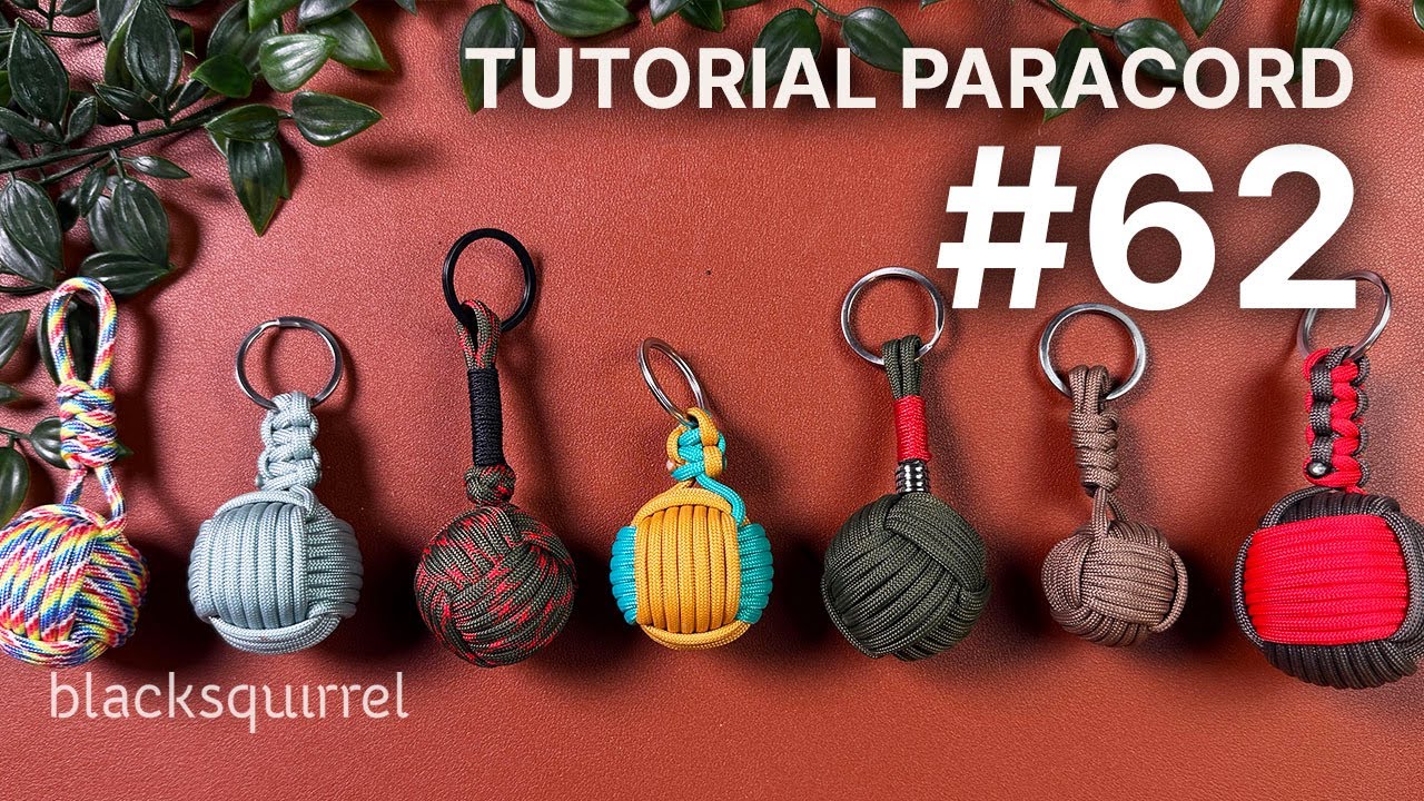 3 MODI per chiudere un MONKEY FIST | Tutorial italiano 62 Blacksquirrel paracord