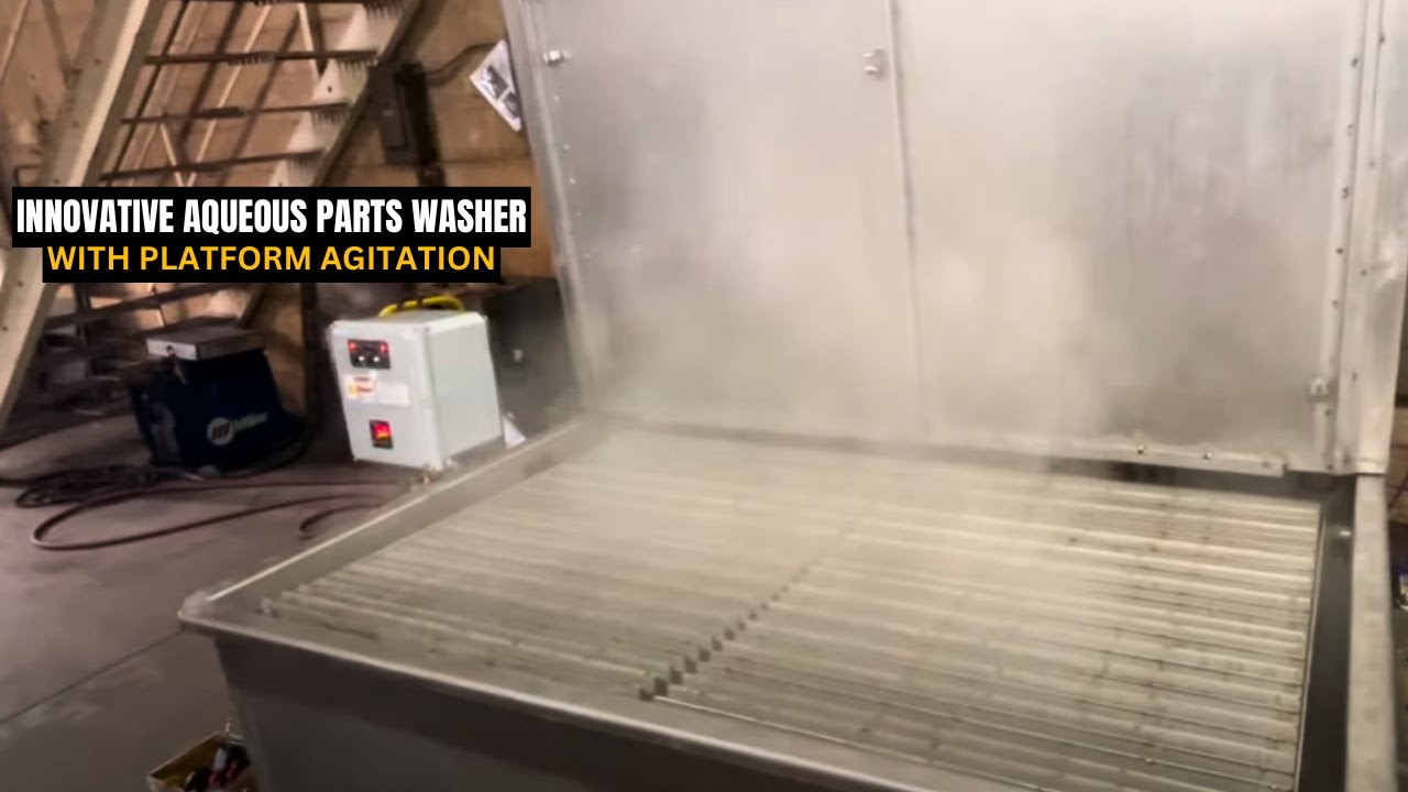 Innovative Aqueous Parts Washer with Platform Agitation | BUILD-ALL