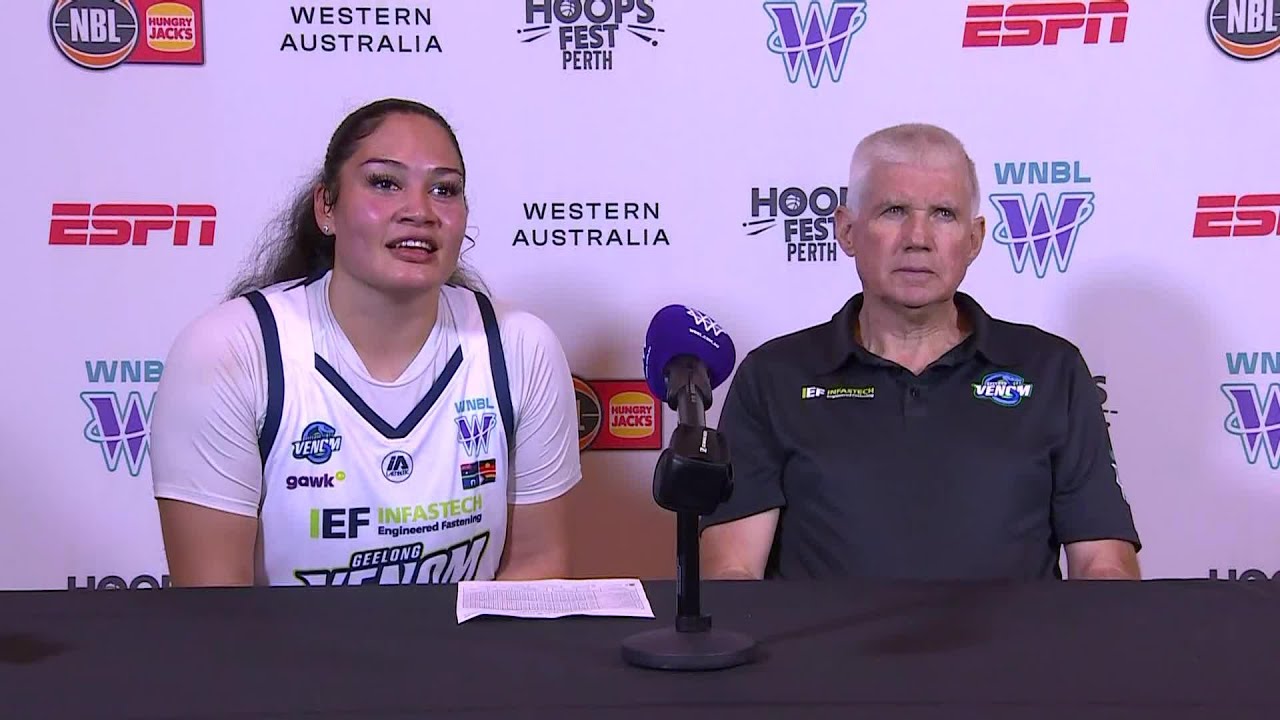 PRESS CONFERENCE: Chris Lucas and Alissa Pili vs Sydney Flames, R14 WNBL26