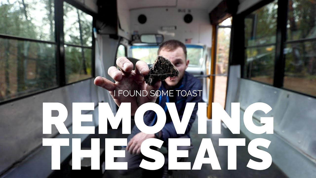 Removing Seats from my SCHOOL BUS - Bus Build Episode 2