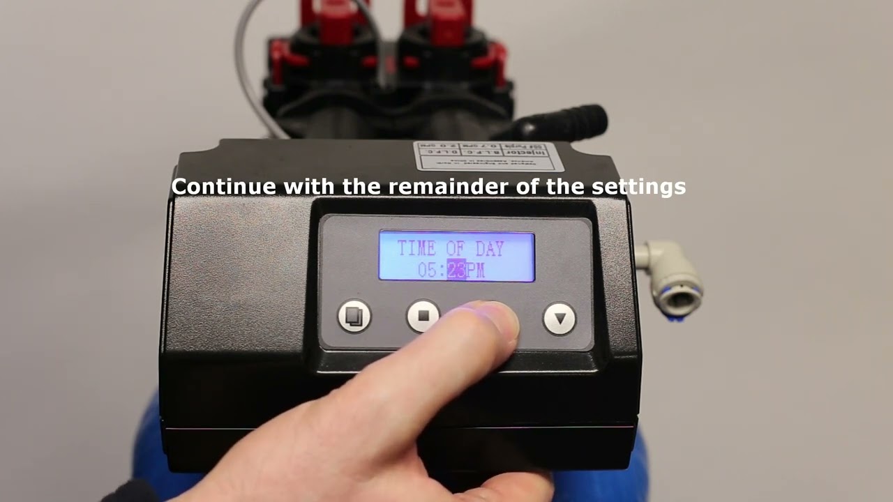 How to perform basic programming on Rainfresh Water Softener/Conditioner