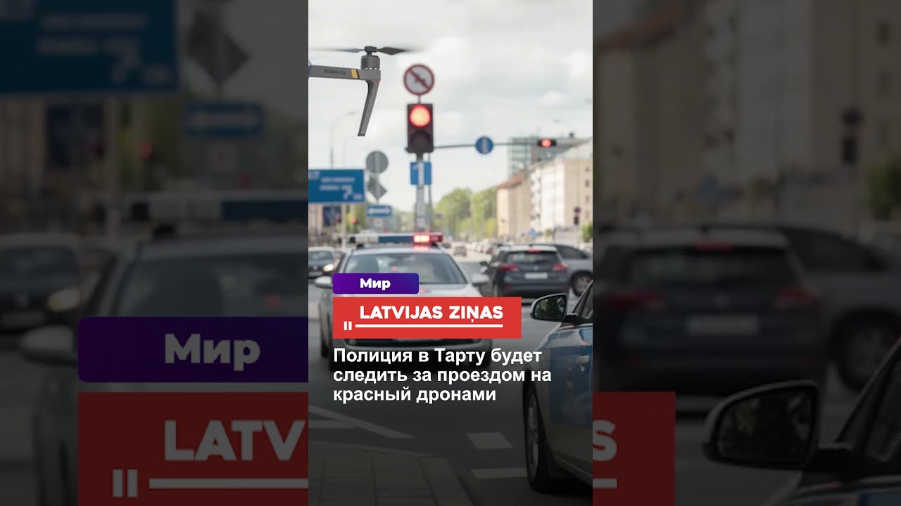 Полиция в Тарту будет следить за проездом на красный дронами