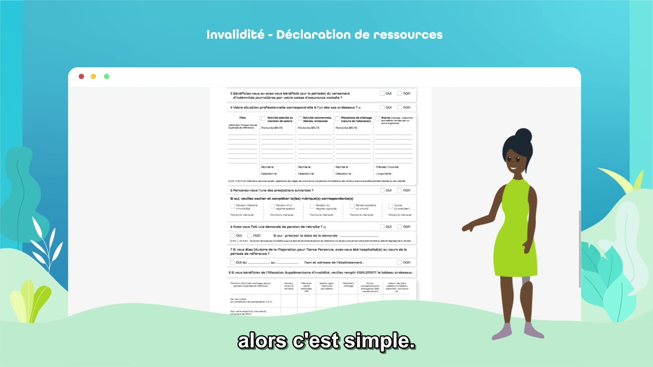 Invalidité : « Comment remplir sa déclaration de ressources – Les bases incontournables »