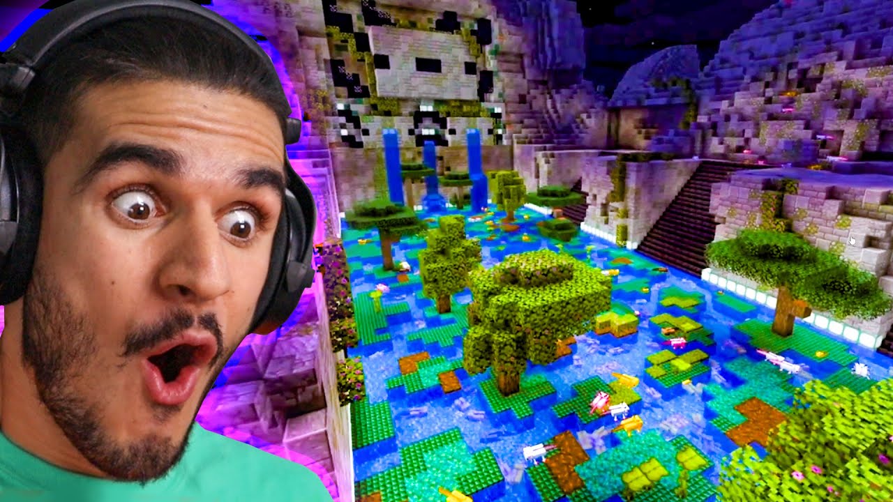 تو ماینکرافت قلمرو اکسولاتل هارو پیدا کردم - I found the Axolotl's kingdom in minecraft #10