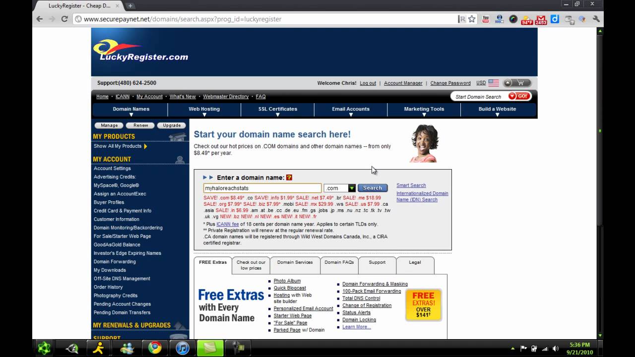 Tutcove: How to register a domain name (.com)