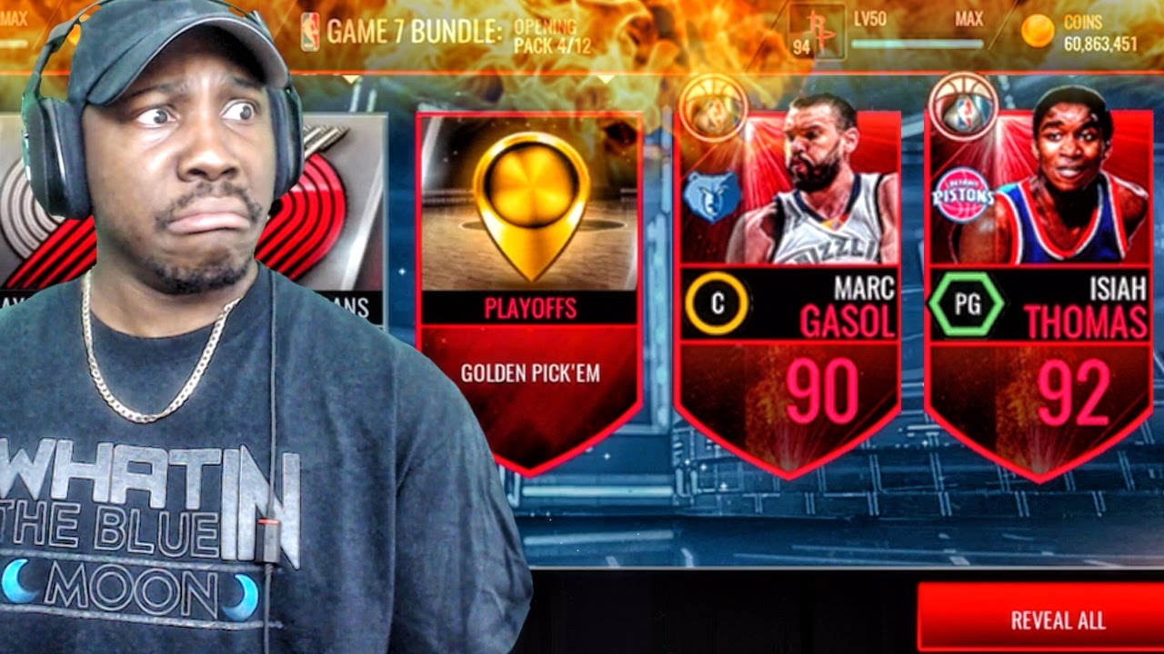 GAME 7 PACK OPENING & PLAYOFFS MOMENTS! NBA Live Mobile 16 Gameplay Ep. 106