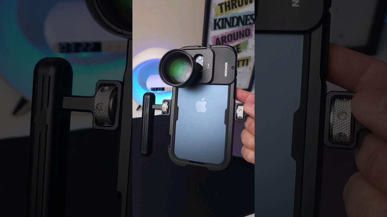 iPhone 15/16/17 Pro Max 105mm Macro Lens by Neewer #iphone #phonecase #lens #macro  #photography