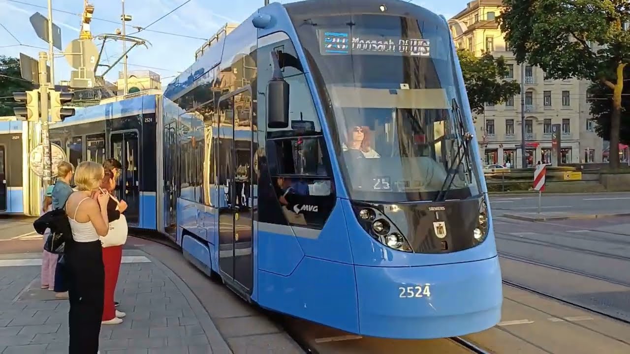 A Trip On Munich Tram Route 20 - Karlsplatz (Stachus) to Moosach.