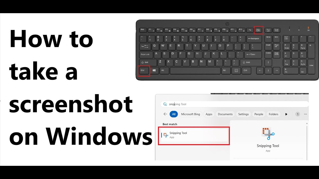 How to take a screenshot on Windows