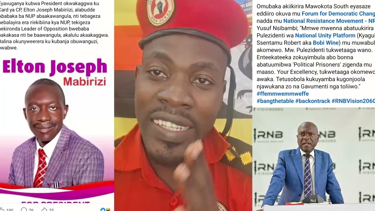 BITABUSSE MABIRIZI AKUNZE BA MPS BA NUP OBUTALAYIRA BABANJE OBUWANGUZI ATE NSIBAMBI ANOONYA BOBI