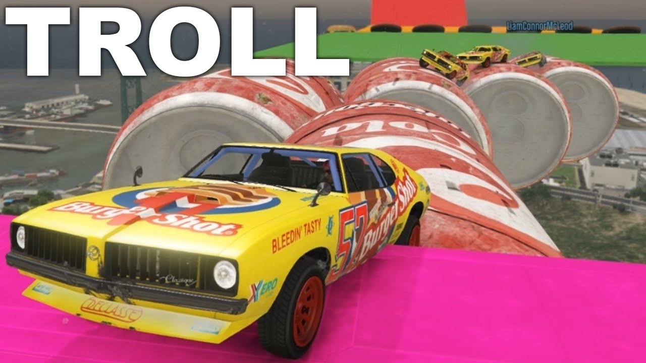 ONMOGELIJKE CHECKPOINT IN TROLL RACE! (GTA V Online Races)