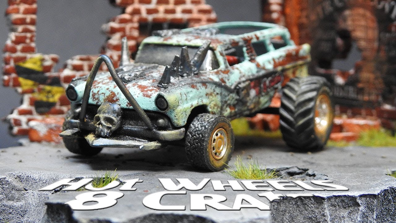 Post Apocalyptic Distillery Diorama Mad Max Custom Hot Wheels 8 Crate