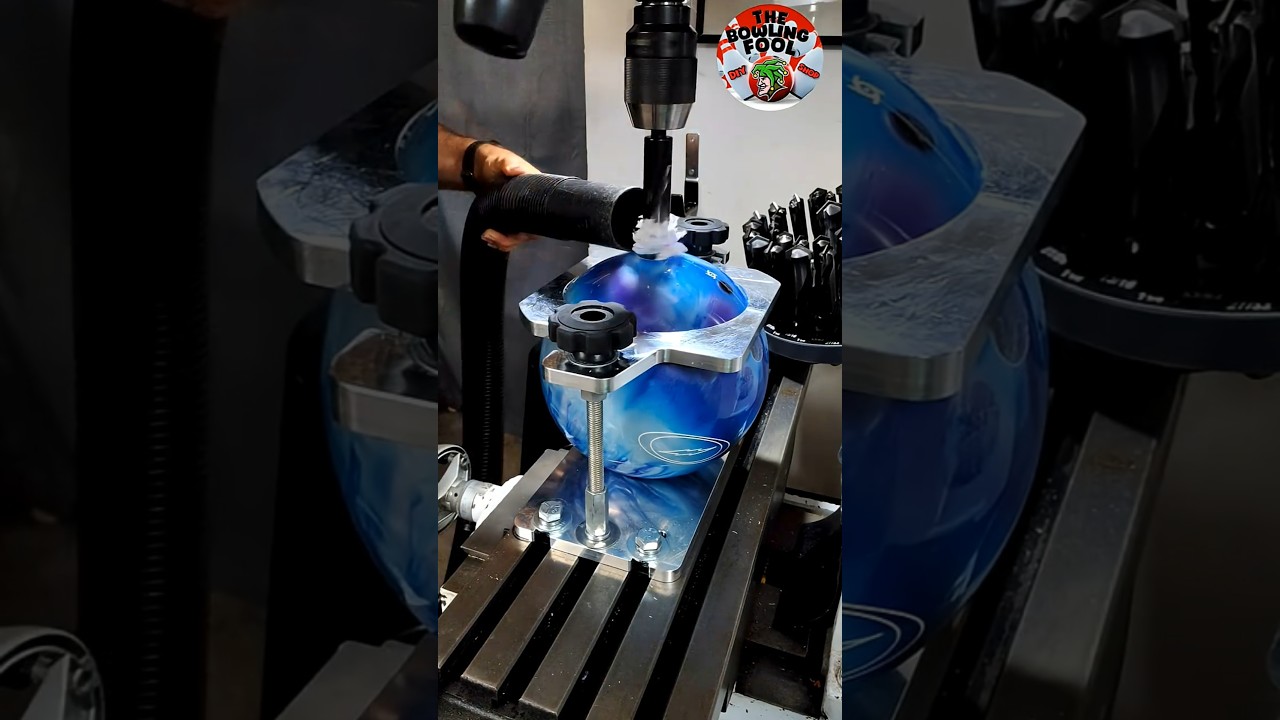 Drilling Storm Mix. #storm #mix #stormnation #bowlingball #ytshorts #diy #drill #bowling #spare