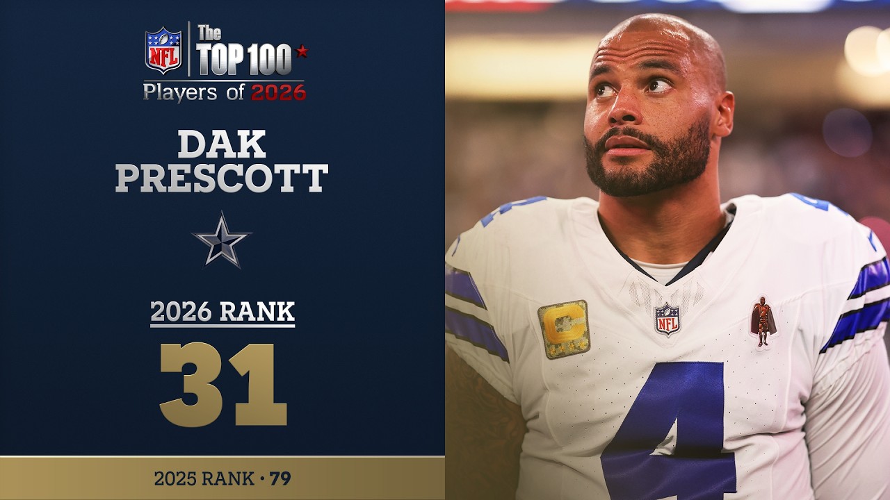 31: Dak Prescott (QB, Cowboys) | Top 100 Players of 2026