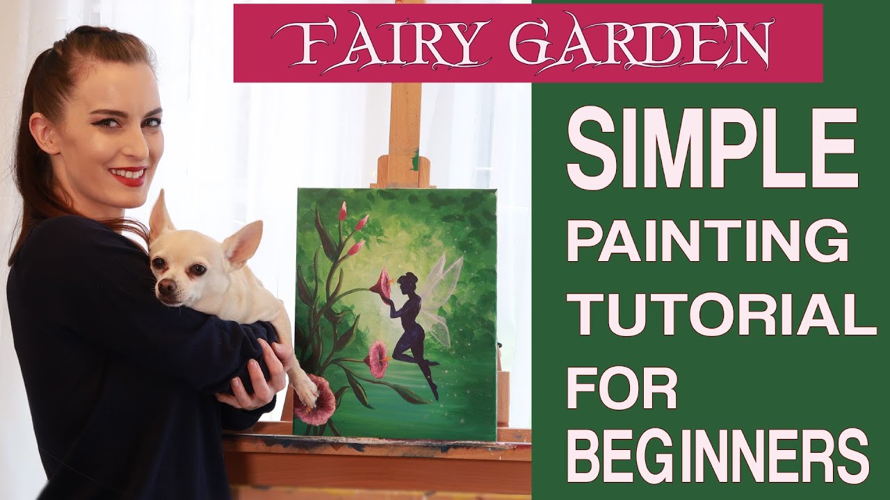 Simple Fairy Garden Painting Tutorial