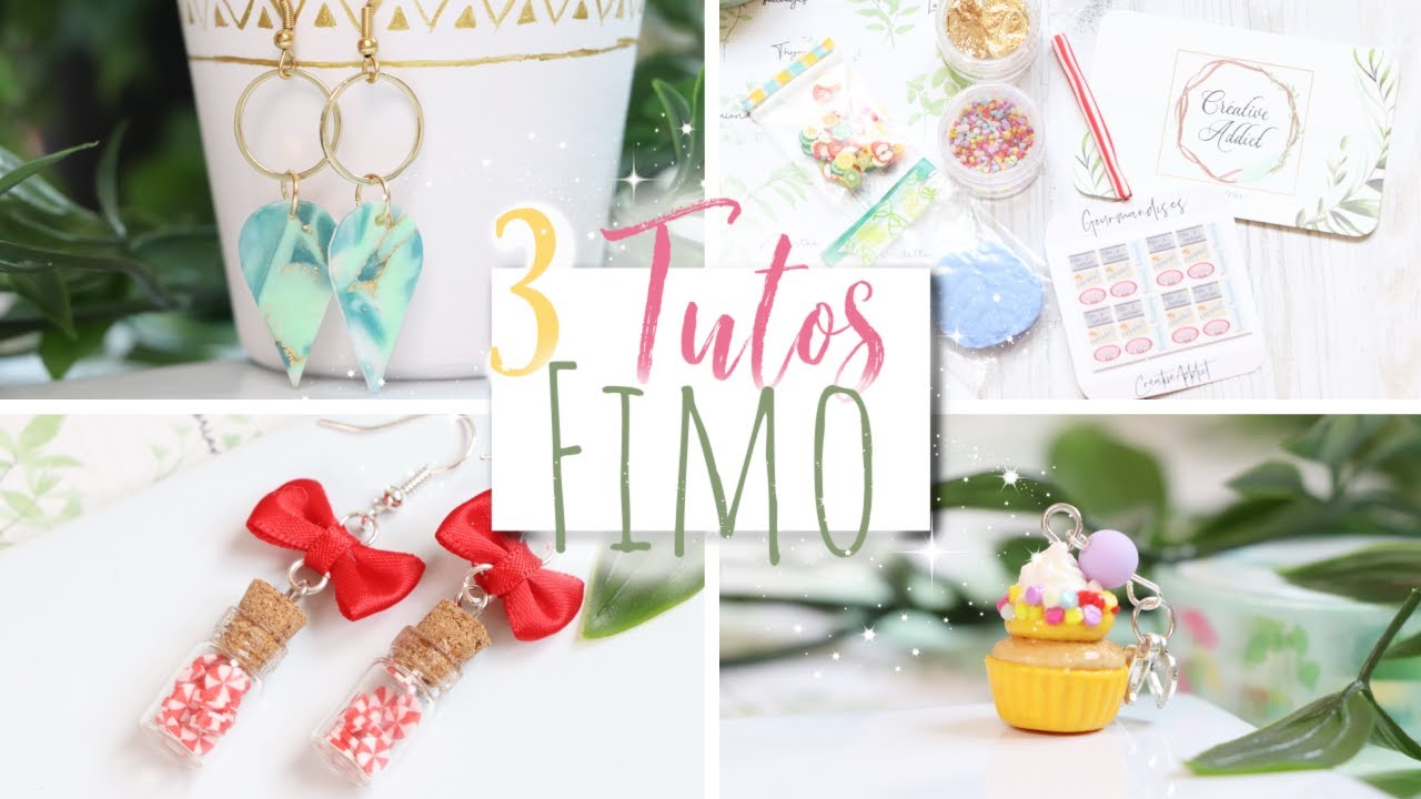 // 3 tutos fimo avec la box polymère by @lilazalée \\