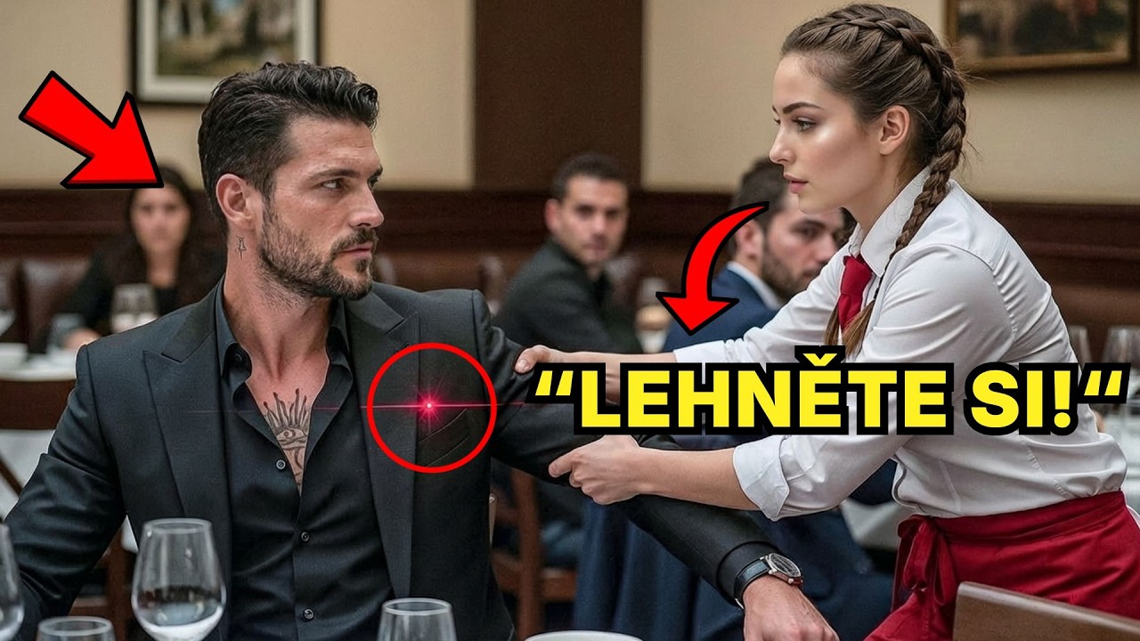 Chudák Servírka viděla červenou tečku na hrudi šéfa mafie-a pohnula se jako první a zachránila mu...