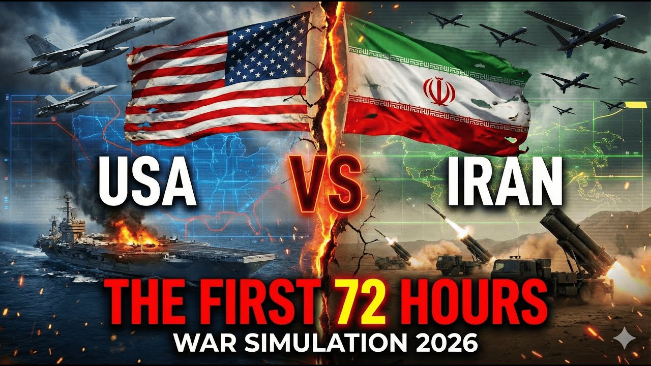 simulation: The First 72 Hours of US vs Iran War (2026) 🚨