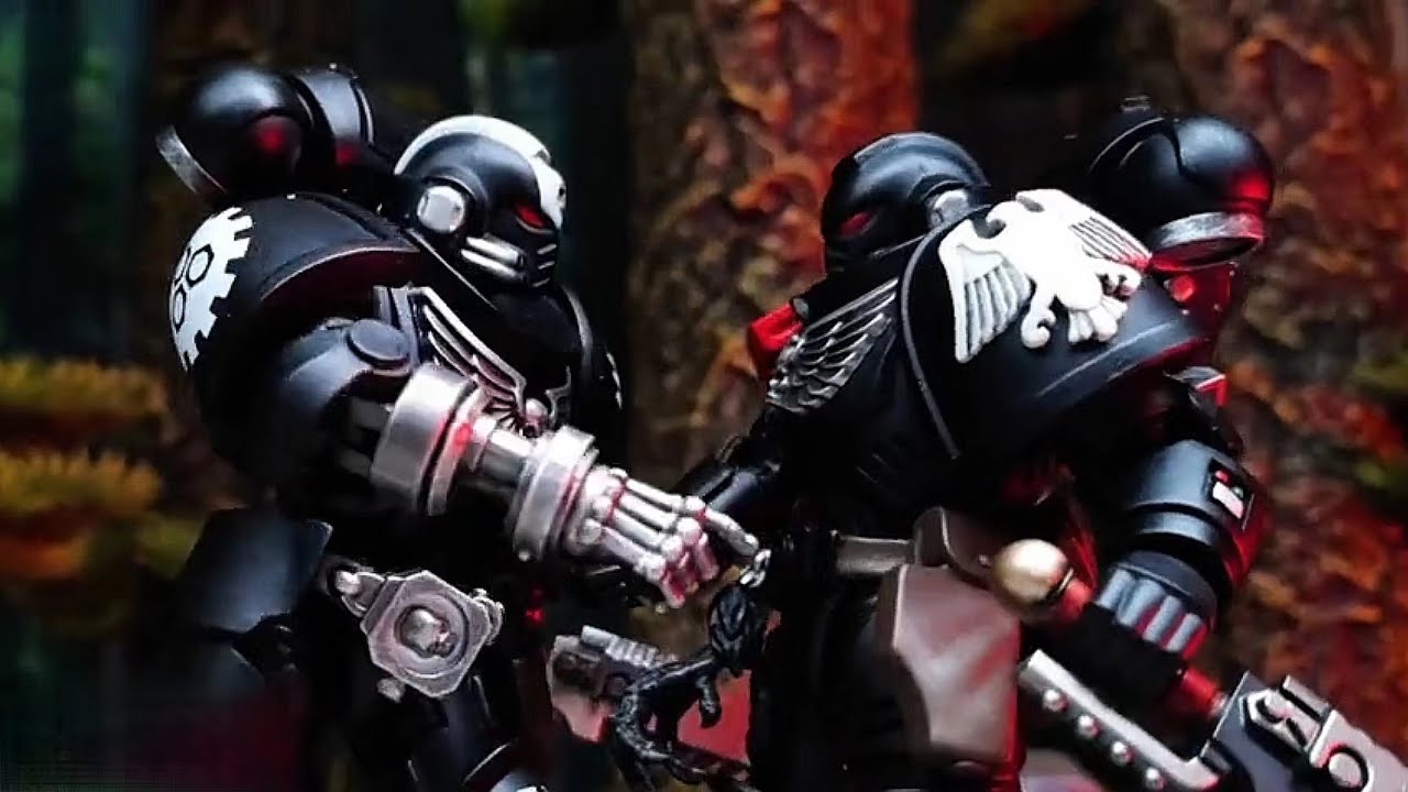 Raven Guard & Iron Hands VS Necrons【JOYTOY Warhammer 40K Stop Motion Animation】