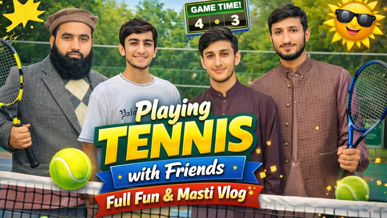 Playing Tennis with Friends | Full Fun & Masti Vlog / Hamza Majeed 