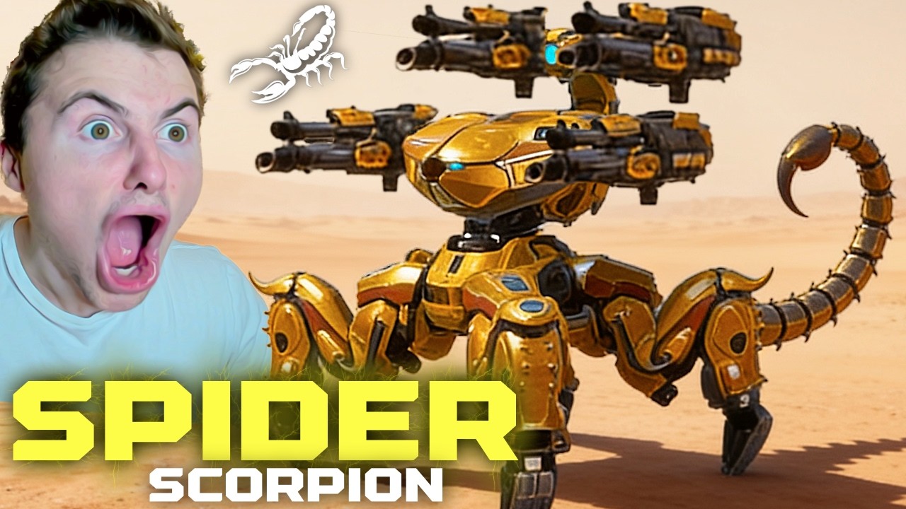 Новый Spider Scorpion в War Robots&hellip; Нелепая огневая мощь, завершающая игру | WR