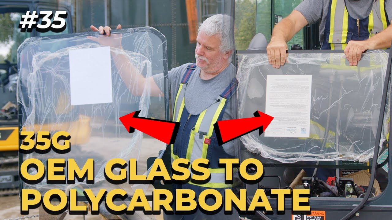 Easy Excavator Windshield Replacement Using 🛡️SHIELDS® Polycarbonate Window