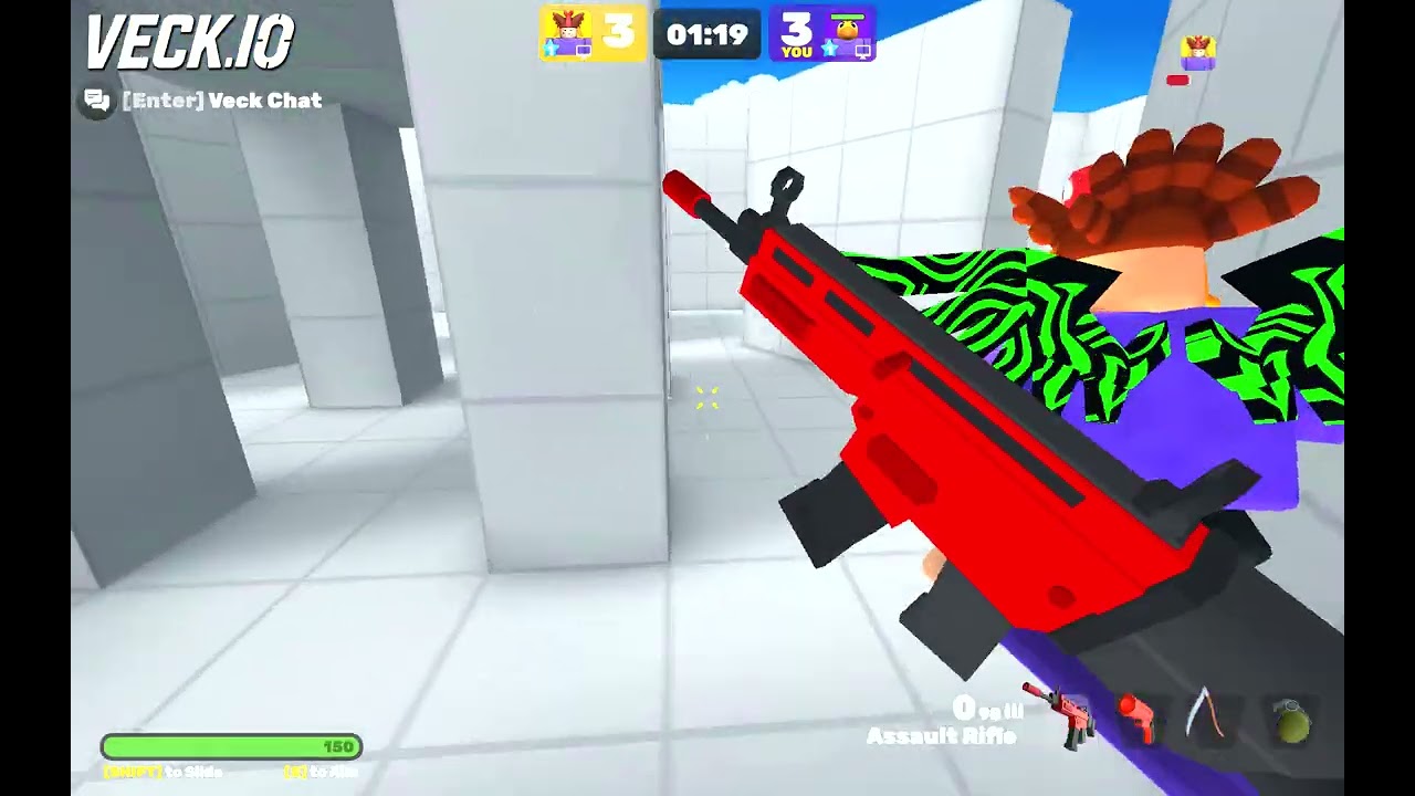 Carrera de armas en veck.io