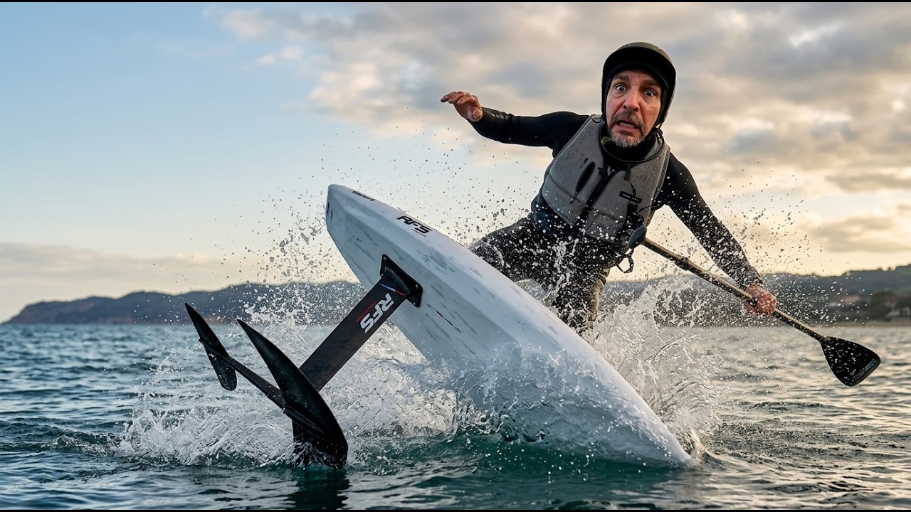 Première session sup foil , Downwind on verra, mais c'est l'idée