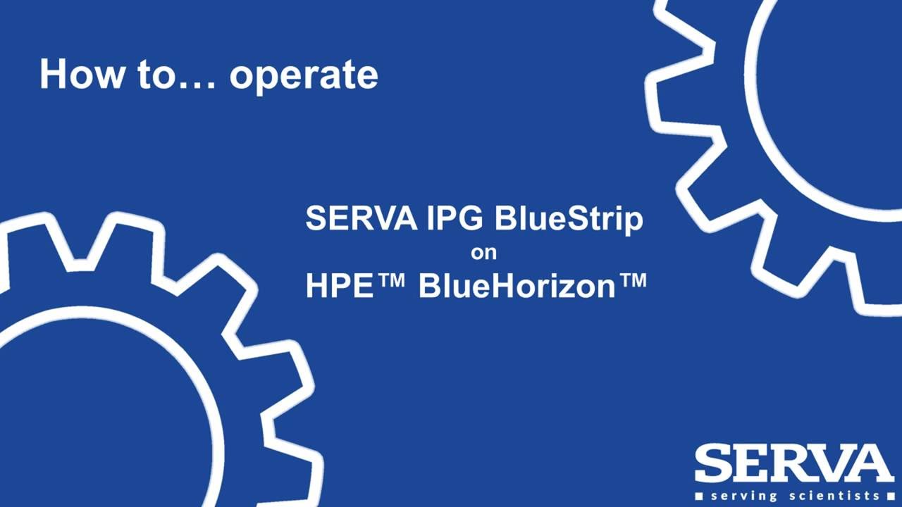 How to... operate IPG Strips using HPE BlueHorizon